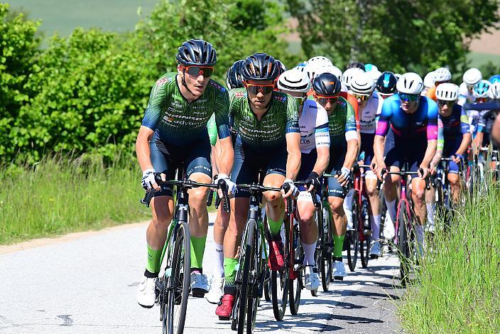 Edward Ravasi (ITA, Hrinkow Advarics), Riccardo Zoidl (AUT, Hrinkow Advarics), 3. Etappe Bad Schallerbach - Aigen - Schlägl, 15. Int. Raiffeisen OÖ-Radrundfahrt UCI Kat. 2.2