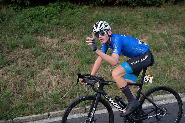 Adam Rafferty (IRL, Team 31 Jolly Cycles U19) im Punktetrikot, 1. B Etappe Traun - Marchtrenk, Int. OÖ Junioren Oberösterreich Rundfahrt