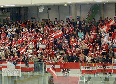 Die Fans des Team Austria.