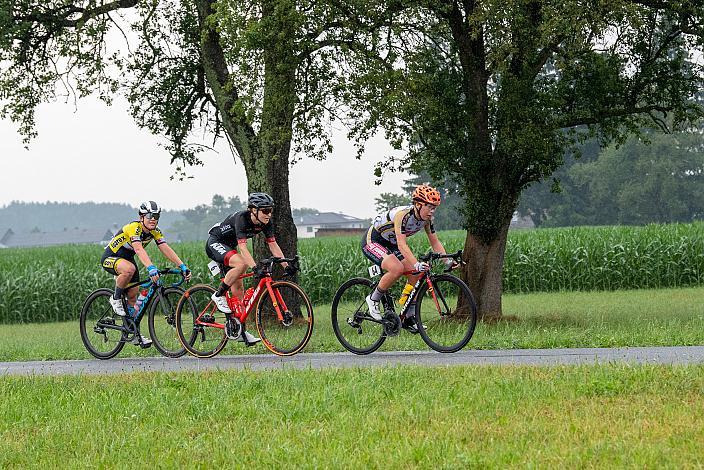 v.l. Siegerin Corinna Lechner (GER, Isorex Noaqua LCT), Angelika Tazreiter (AUT, Team Cookina ARBÖ ASKÖ Graz RLM Stmk), Nadja Heigl (AUT, Servetto - Makhymo - Beltrami TSA) Radsport, Damen Radliga