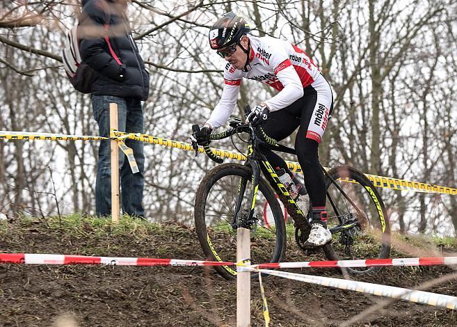 07.01.2018, St. Pölten, AUT, Rad Querfeldein Staatsmeisterschaft Elite Herren, 2018, St. Pölten, Niederösterreich, im Bild Gregor Raggl (AUT, Möbel Märki MTB Pro Team) Staatsmeister 2018 //  during cycling cross championship, St. 
