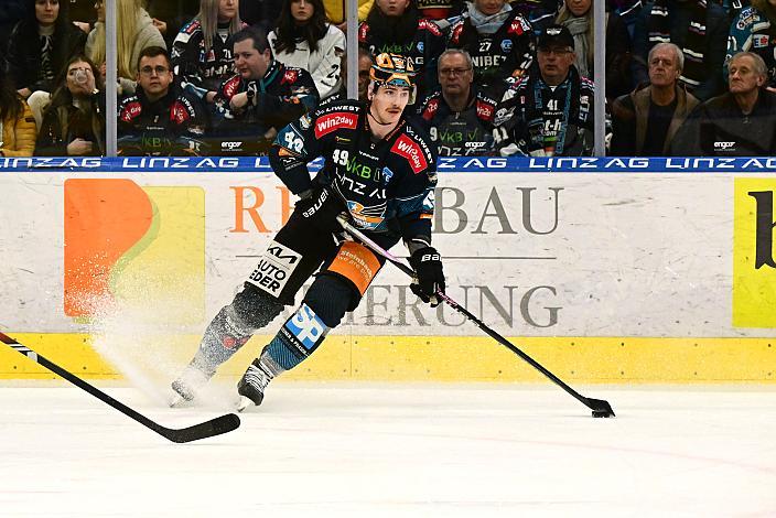 Graham Knott (Steinbach Black Wings Linz) Steinbach Black Wings Linz vs BEMER Pioneers Vorarlberg, ICE Eishockey Liga, Linz AG Eisarena