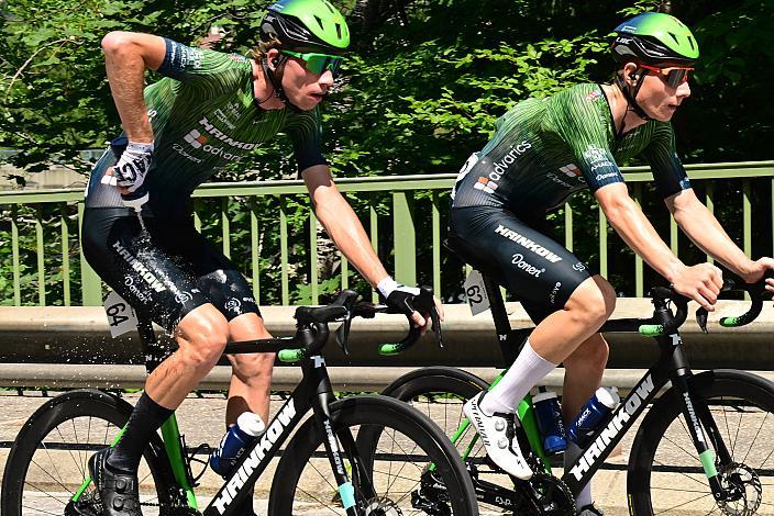 Richard Riska (SVK, Hrinkow Advarics), Valentin Poschacher (AUT, Hrinkow Advarics)  4. Etappe von Steyr nach Steyr, 170,5km, Tour of Austria