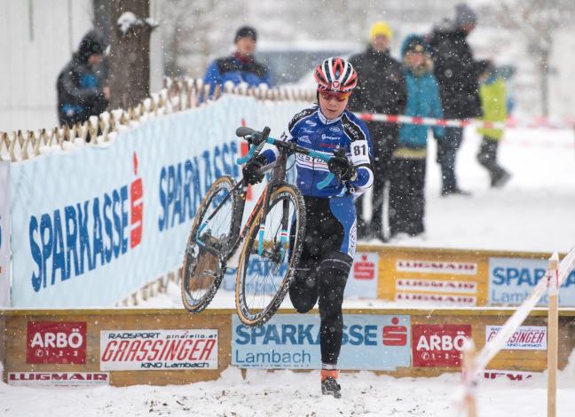 Nadja Heigl (AUT, Sportunion Bikestore.cc Team) Cross Rennen Herrn Elite, Lambach/Stadl-Paura 