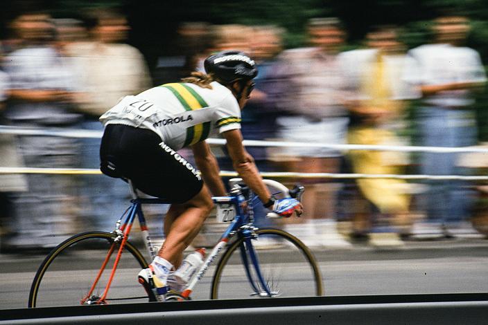 Phil Anderson (AUS), Herren Profi Rennen, Strasse WM Stuttgart, 1991