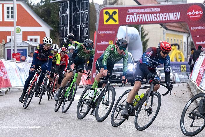  Daniel Federspiel (AUT, Team Felt - Felbermayr), Riccardo Verza (ITA, Hrinkow Advarics), Jonas Rapp (GER, Hrinkow Advarics) 63. Saison Eroeffnung Leonding Herren, Road Cyling League Austria