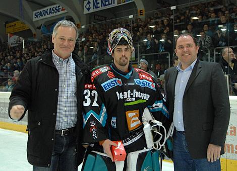 Alex Westlund, Tormann, Liwest Black Wings Linz, Spieler des Abends. 