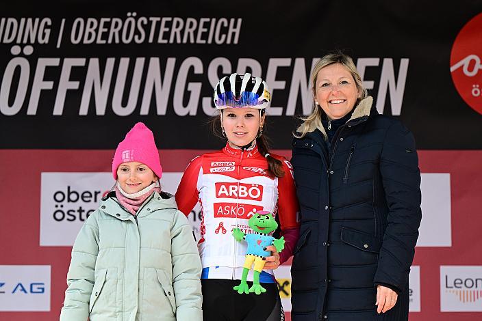 Beste Juniorinn Isabell Schebesta (AUT, ARBÖ RC Sparkasse Pernitz) 65. Rad Saison Eroeffnungsrennen Leonding