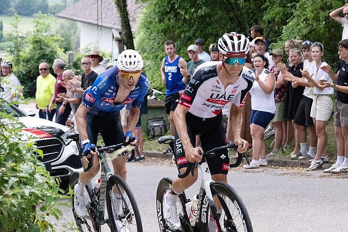 Sieger Michael Gogl (AUT, Alpecin - Premier Tech), Felix Grossschartner (AUT, UAE Team Emirates - XRG), Österreich Staatsmeisterschaft, Strasse, ÖSTM Schwanenstadt - OÖ