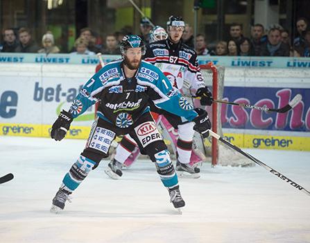 Brett Palin (EHC Liwest Black Wings Linz), EHC Liwest Black Wings Linz vs HC Orli Znojmo