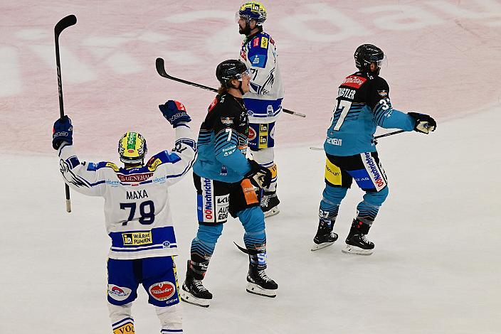 Felix Maxa (EC iDM Wärmepumpen VSV), Brian Lebler (Steinbach Black Wings Linz)  5. Runde ICE, Steinbach Black Wings Linz vs EC VSV , Linz AG Eisarena 