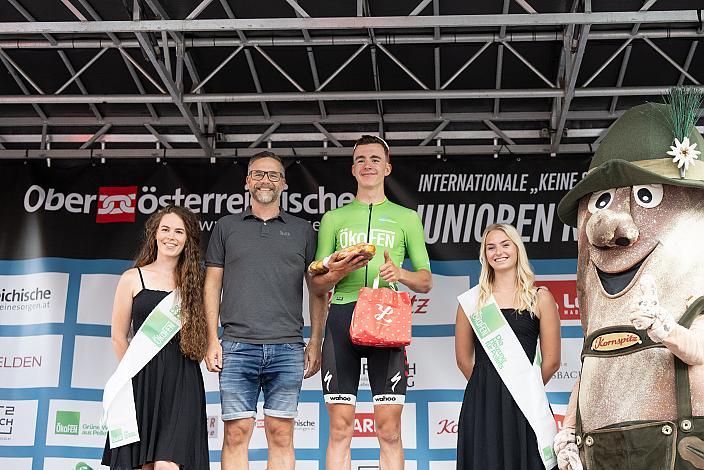 Im Grünen Punkte Trikot Viggo Moore (USA, Lux/CTS p/b Specialized)  Rohrbach - Rohrbach, Int. "Keine Sorgen" Junioren Rundfahrt UCI Kat. 2.1 MJ