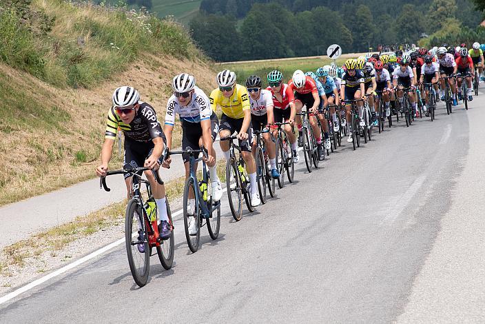 Der Gesamtsieger im Gelben Trikot Frank Aron Ragilo (EST, Cannibal Team), Bad Wimsbach - Strass im Attergau, Int. "Keine Sorgen" Junioren Rundfahrt UCI Kat. 2.1 MJ