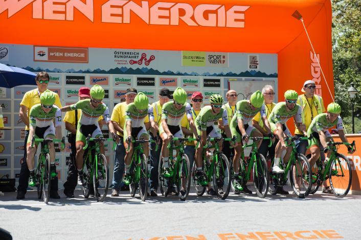 Teamzeitfahren am Ring, Team Hrinkow Adverics Cycleang am Start