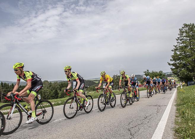 Team Vorarlberg Santic und Jannik Steimle (GER, Team Vorarlberg Santic)  2. Etappe Eferding - Oberneukirchen, Radsport 10. Int. OOE Rundfahrt  