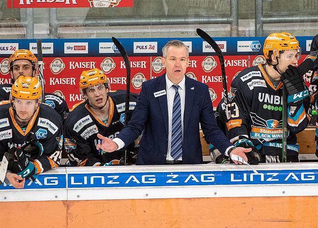 Head Coach Dan Ceman (Steinbach Black Wings 1992) Steinbach Black Wings 1992 vs HC TWK Innsbruck, Qualifikationsrunde, Eishockey, Bet at Home ICE Hockey League
