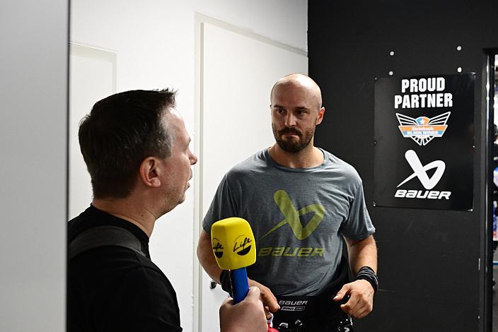 Interview Andreas Kristler (Steinbach Black Wings Linz) Eistraining Steinbach Black Wings Linz , Linz AG Eisarena 