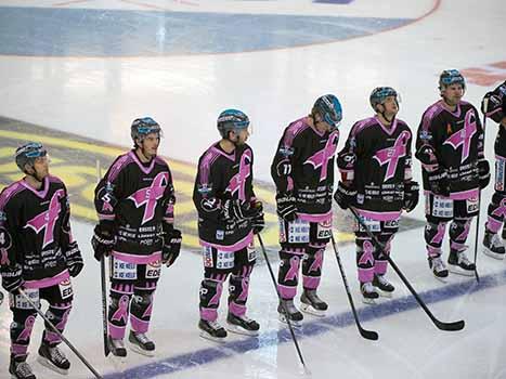 Pink Ribbon Day, Team, EHC Liwest Black Wings Linz vs HC Orli Znojmo