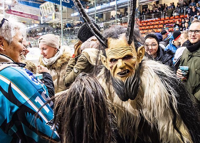 Im Bild: Perchten zu Gast in der Linzer Eishalle, Eishockey,  EHC Liwest Black Wings Linz vs HCB SÃ¼dtirol Alperia 
