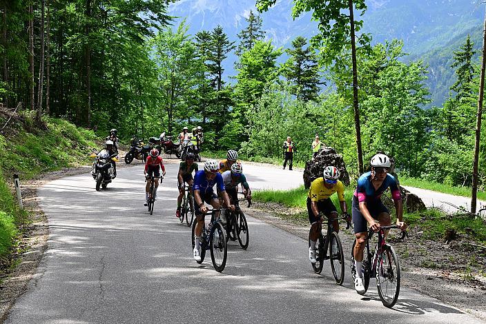 Anstieg zur Höss  Edgar David Cadena (MEX, Petrolike), Jannis Peter (GER, Team Vorarlberg), 3. Platz Mattia Gaffuri (ITA, Swatt Club) 4. Etappe St.Florian /Asten - Hinterstoder/Höss 15. Int. Raiffeisen OÖ-Radrundfahrt UCI Kat. 2.2