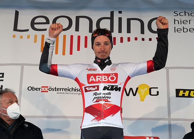 U23 Führender der Radliga Florian Lipowitz (GER, Tirol KTM Cycling Team)  Herren Elite, U23, Radliga, 60. Radsaison-Eröffnungsrennen Leonding, Oberösterreich 