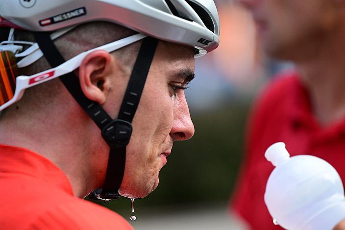 Im Roten Trikot des Besten Österreichers Martin Messner (AUT, WSA KTM Graz),  3. Etappe Asten - Bad Schallerbach, Oberösterreich Rundfahrt