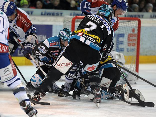 #7 Brian Lebler, Linz und # KHL Medvescak Zagreb, EHC Liwest Black Wings Linz vs KHL Medvescak Zagreb, Zwischenrunde
