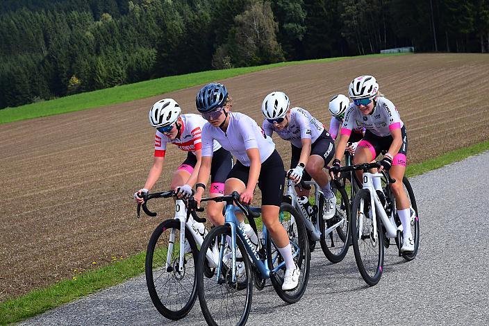Jana Meus (GER, Team CORA - Coburger Radsport e.V.), Amelie Cooper (GBR, Union Raiffeisen Radteam Tirol), Belinda Holzer (AUT, Union Raiffeisen Radteam Tirol), Lea Fuchs (SUI, Spar CTO Woman), Damen Elite, U23, Cycling League Austria Radliga, Mühlviertler Hügelwelt Classic Elite Damen, Königswiesen, OÖ