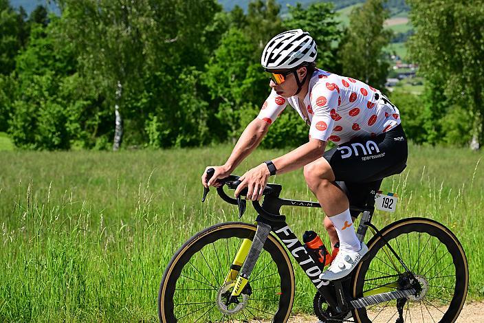 Josef Dirnbauer (AUT, Cycling Team Schwingshandl) im Bergtrikot 3. Etappe Bad Schallerbach - Aigen - Schlägl, 15. Int. Raiffeisen OÖ-Radrundfahrt UCI Kat. 2.2