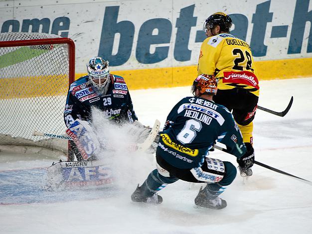 Michael Ouzas, Linz und Mike Ouellette, Vienna, Vienna, EHC Liwest Black Wings Linz vs UPC Vienna Capitals, Pick Round