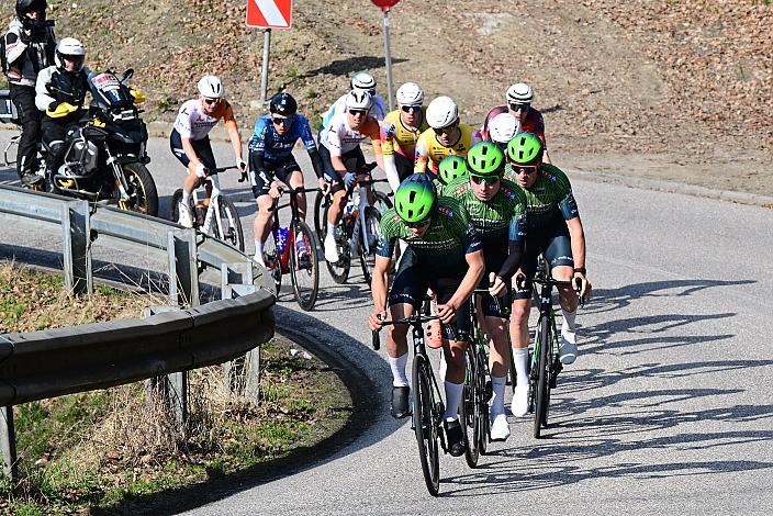 v.l. Ayden Jordan (AUT, Hrinkow Advarics), Valentin Poschacher (AUT, Hrinkow Advarics), Loic Bettendorff (LUX, Hrinkow Advarics),  65. Rad Saison Eroeffnungsrennen Leonding