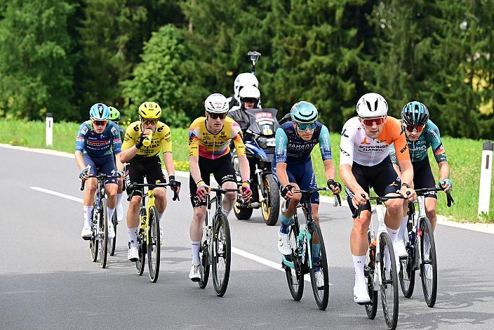Die Ausreisser mit Colin Chris Stüssi (SUI, Team Vorarlberg), Erazem Valjavec (SLO, Soudal - Quickstep Devo Team), Maximilian Schmidbauer (AUT, Schwingshandl Intralogistics), Josef Dirnbauer (AUT, Hrinkow Advarics), Miguel Heidemann (GER, Rembe - rad-net)