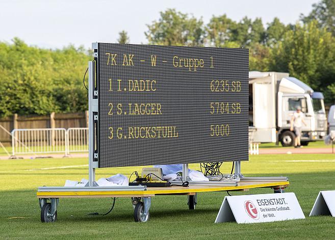 Scoreoard, 1h Siebenkampf,  Umdasch Stadion Amstetten