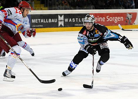 Justin Keller Liwest Black Wings Linz vs. HK Acroni Jesenice