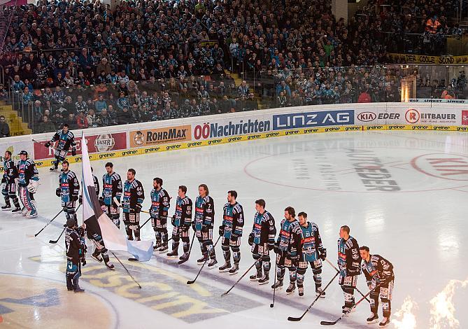 Volles Haus in Linz EHC Liwest Black Wings Linz vs EC Red Bull  Salzburg 4. Semifinale