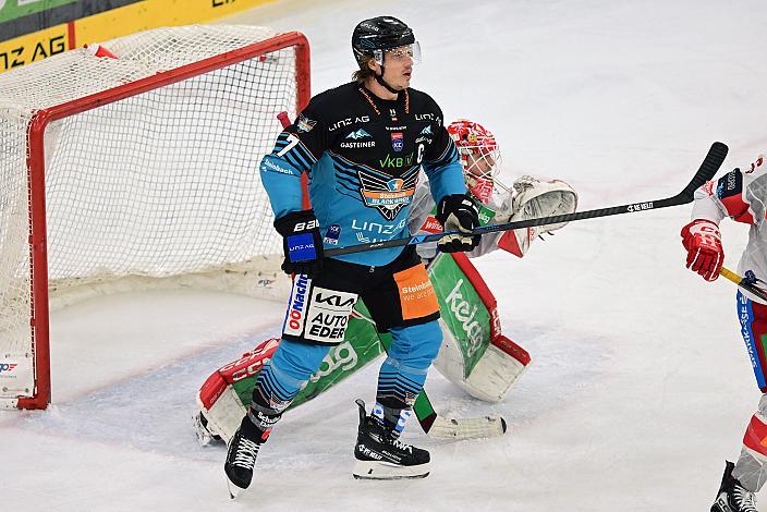 Brian Lebler (Steinbach Black Wings Linz) 41. Runde ICE, Steinbach Black Wings Linz vs EC KAC, Linz AG Eisarena 