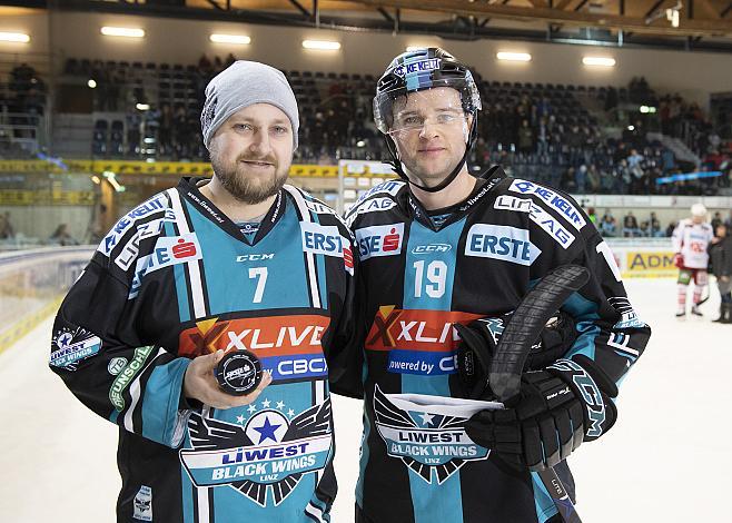 Spieler des Abends Michael Davies (EHC Liwest Black Wings Linz) EHC Liwest Black Wings Linz vs EC KAC