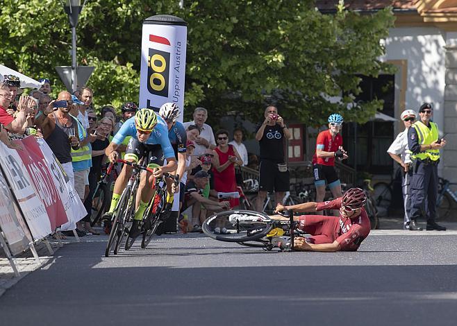 Jannik Steimle (GER, Team Vorarlberg Santic)  Etappensieger vor Stephan Rabitsch (AUT, Team Felbermayr Simplon Wels), Jodok Salzmann (AUT, Maloja Pushbikers)   1. Etappe Wels - Stift Reichersberg, Radsport 10. Int. OOE Rundfahrt