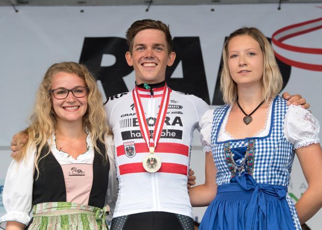 Gregor Mühlberger (AUT, Bora - Hansgrohe) siegt in Grein Rad Staatsmeisterschaft, Elite Herren, Grein an der Donau
Gregor MÃ¼hlberger (AUT, Bora - Hansgrohe) siegt in Grein Rad Staatsmeisterschaft, Elite Herren, Grein an der Donau