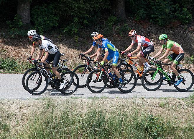 Die Ausreisser des Tages mit Sebastian Baldauf (GER, WSA Pushbikers), Gian Friesecke (SUI, Team Vorarlberg Santic), Andreas Graf (AUT, Hrinkow Advarics Cycleang Team) 2. Etappe Wels - Ried im Innkreis
