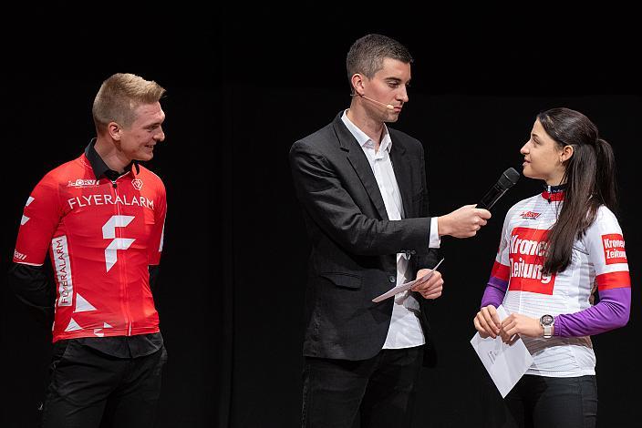 v.l. Jaka Primozic (SLO, Hrinkow Advarics), Elisa Winter (AUT, Union Raiffeisen Radteam Tirol) Cycling Austria, 2023 Cup Ehrungen, Radsport