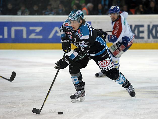 #7 Brian Lebler, Linz,  EHC Liwest Black Wings Linz vs KHL Medvescak Zagreb, Zwischenrunde