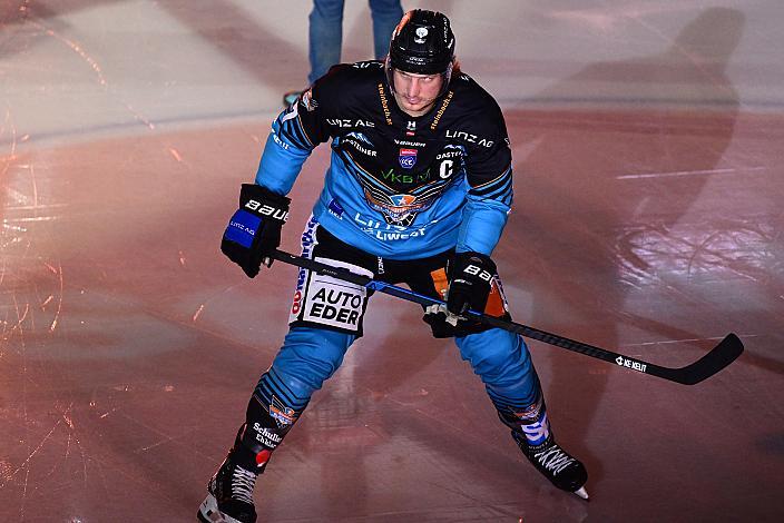 Brian Lebler (Steinbach Black Wings Linz) 49. Runde ICE, Steinbach Black Wings Linz vs Olimpija Ljubljana, Linz AG Eisarena 