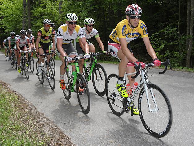 Josef Benetseder, Team WSA, der Fuehrende in der Tschibo Top Rad Bundesliga vor Andreas Hofer und Florian Bissinger, Team Vorarlberg