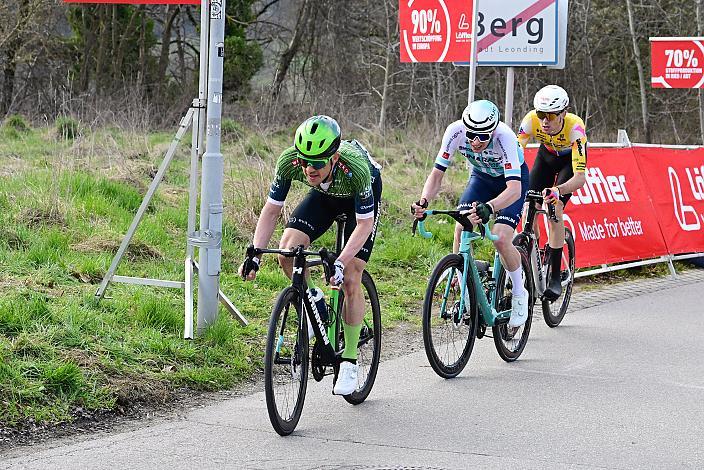 Riccardo Zoidl (AUT, Hrinkow Advarics), Tobias Kreuzer (GER, Run&Race-Solarpur) Philipp Hofbauer (AUT, Team Vorarlberg), 65. Rad Saison Eroeffnungsrennen Leonding