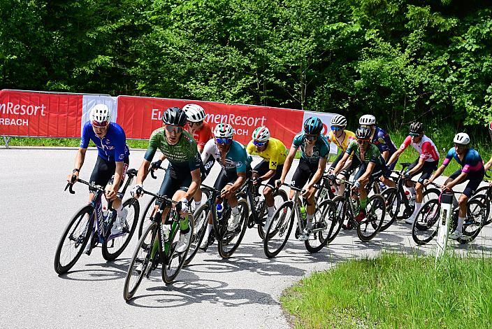 Die Spitze am Weg zur Höss 4. Etappe St.Florian /Asten - Hinterstoder/Höss 15. Int. Raiffeisen OÖ-Radrundfahrt UCI Kat. 2.2