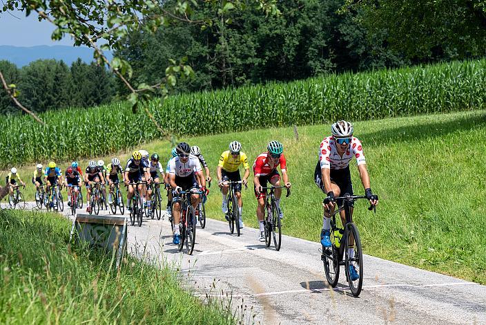 Im Bergtrikot Artem Shmidt (USA, Cannibal Team), Bad Wimsbach - Strass im Attergau, Int. "Keine Sorgen" Junioren Rundfahrt UCI Kat. 2.1 MJ