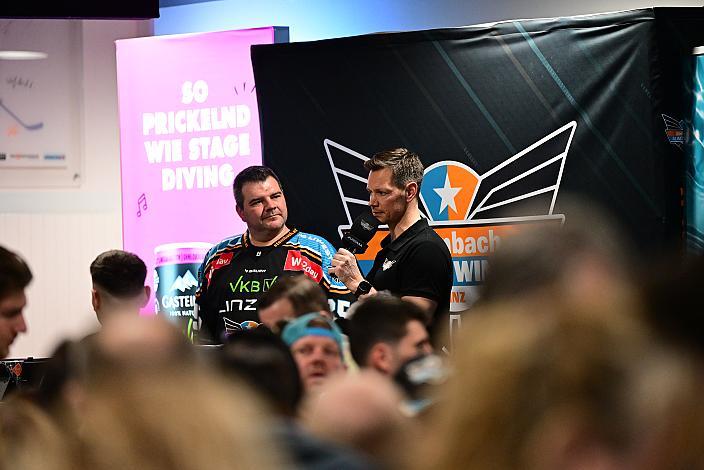 Head Coach Philipp Lukas (Steinbach Black Wings Linz) Steinbach Black Wings Linz , VIP Bereich, Linz AG Eisarena