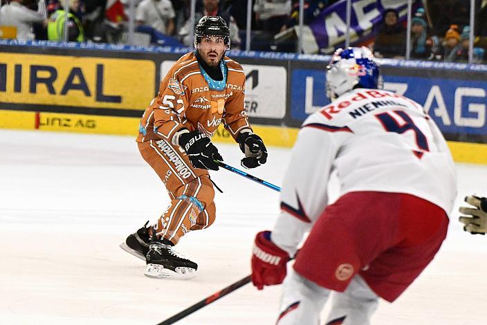 Yohann Aumtu (Steinbach Black Wings Linz) 30. Runde ICE, Steinbach Black Wings Linz vs EC Red Bull Salzburg, Linz AG Eisarena 