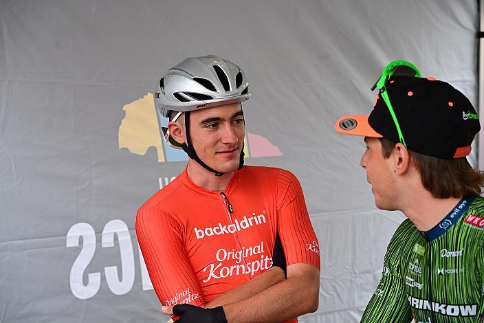 Im Roten Trikot des Besten Österreichers Martin Messner (AUT, WSA KTM Graz),  2. Etappe Eferding - Reichersberg, Oberösterreich Rundfahrt